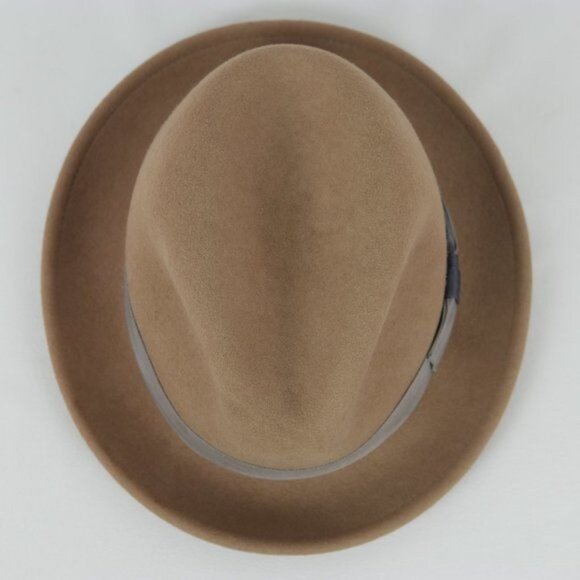 Capas Headwear Lite Felt Unisex Adult Medium Tan 100% Wool Crushable Hat - Picture 6 of 10
